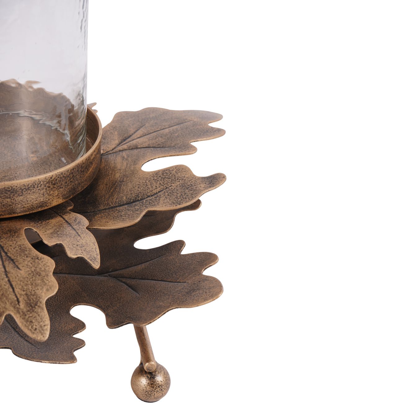 Laura Ashley Bronze Corrina Leaf Triple Votive Candleholder